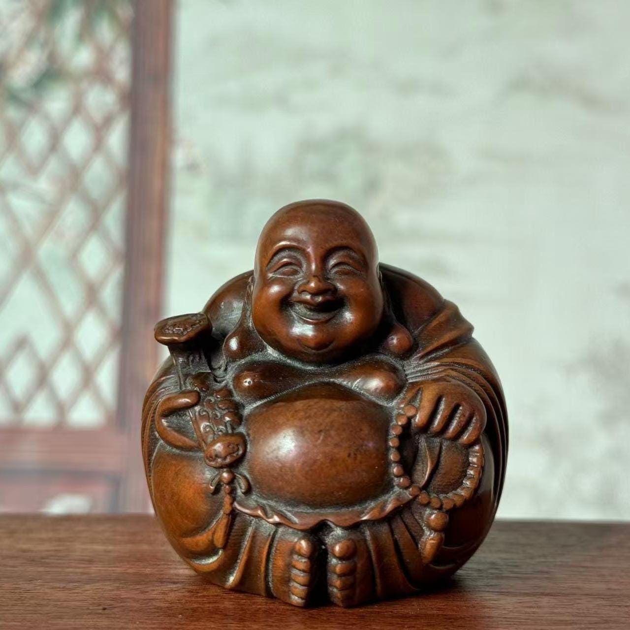 Laughing buddha statue - Etsy 日本