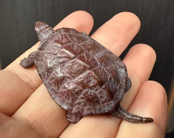 Mini Copper Turtle Statue,Bronze Figures  Home Retro Decor,Longevity Tortoise Feng Shui Ornament Symbol of Peace ornaments Fengshui