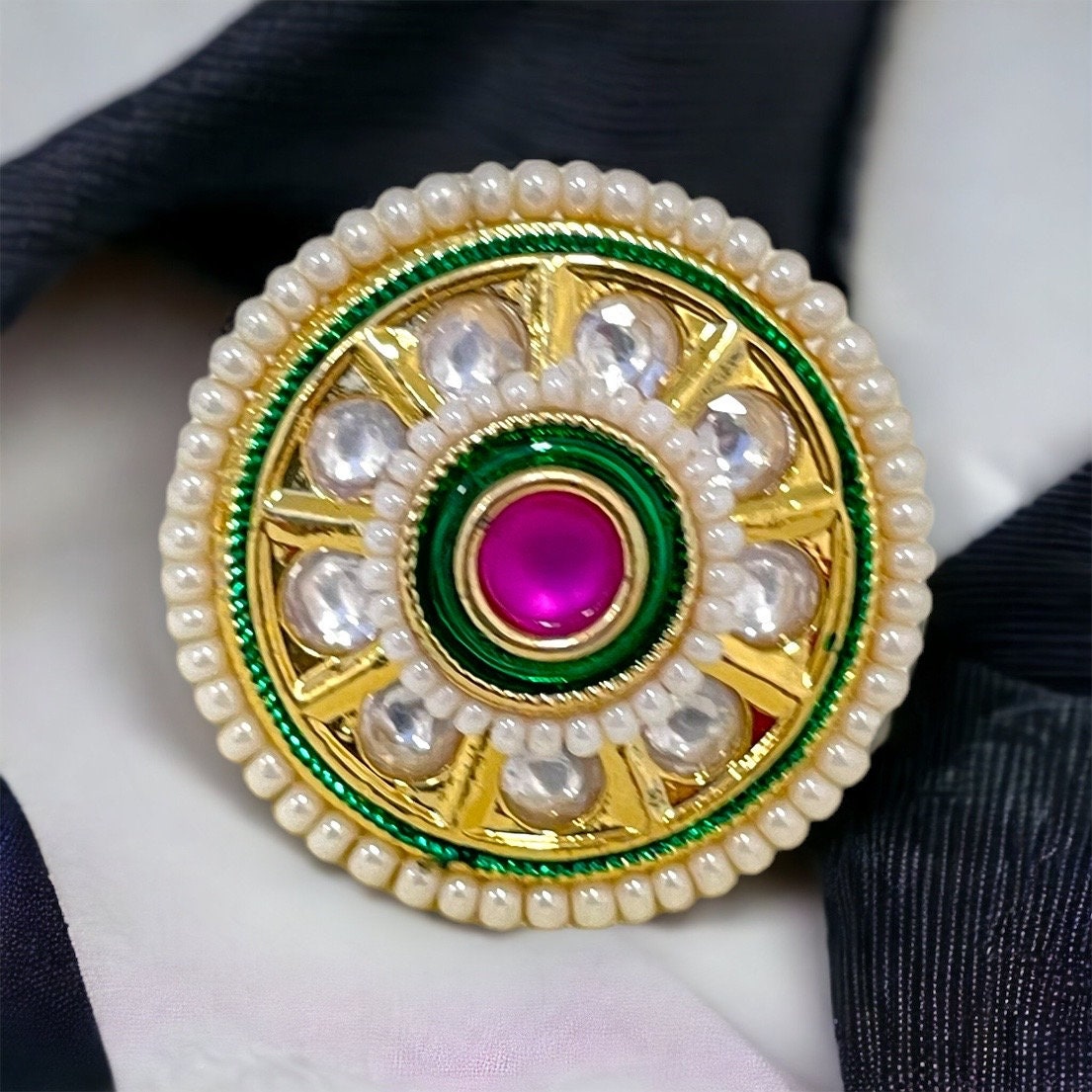Rajputi jewellery ring | Diamond jewelry designs, Hand jewelry, Gold jewelry  fashion