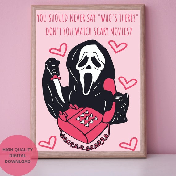 Ghostface Print Wall Art Ghostface Quote Printable Wall Etsy