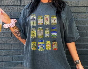 Comfort Colors®  Pickle Jar Graphic Tee Pickle Everything Shirt Canned Pickles Sweat Shirt Dill Pickle T Shirt Pickle Ts Spicy Hot Sour