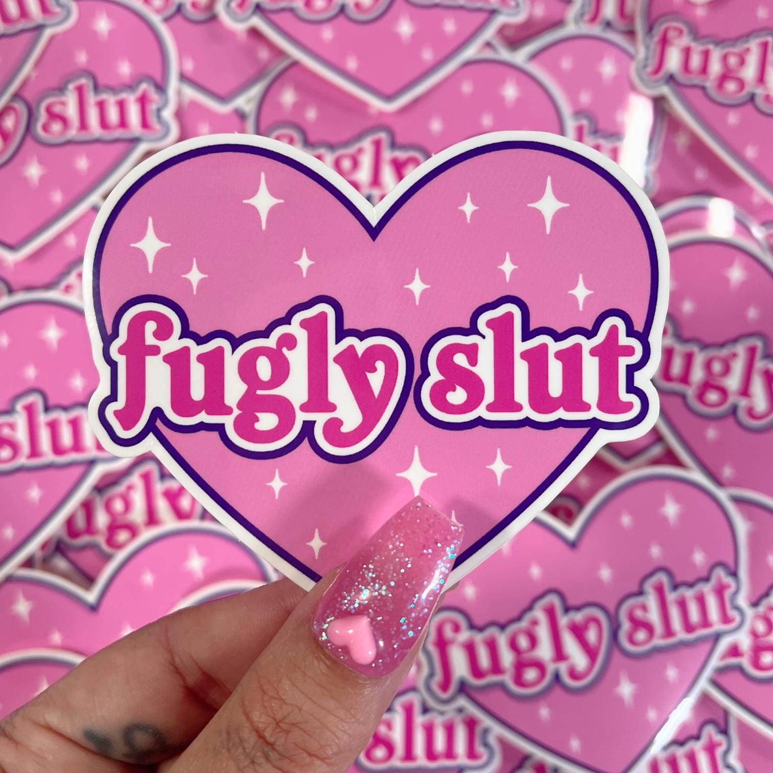 Slt Sticker Fugly Sl*t - Vinyl Sticker - Etsy