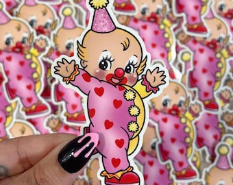 Kewpie Clown - Vinyl Sticker