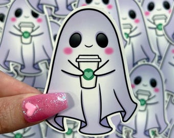 Coffee Ghost - Vinyl Sticker