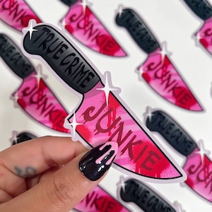 True Crime Junkie - Vinyl Sticker