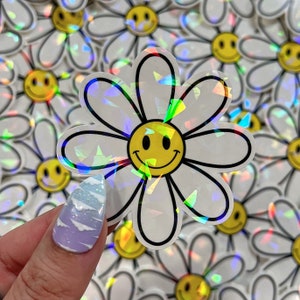 Happy Flower - Vinyl Sticker
