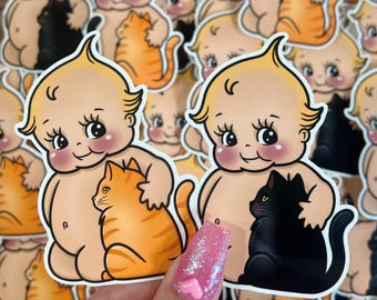 Kewpie & Kitty - Vinyl Sticker