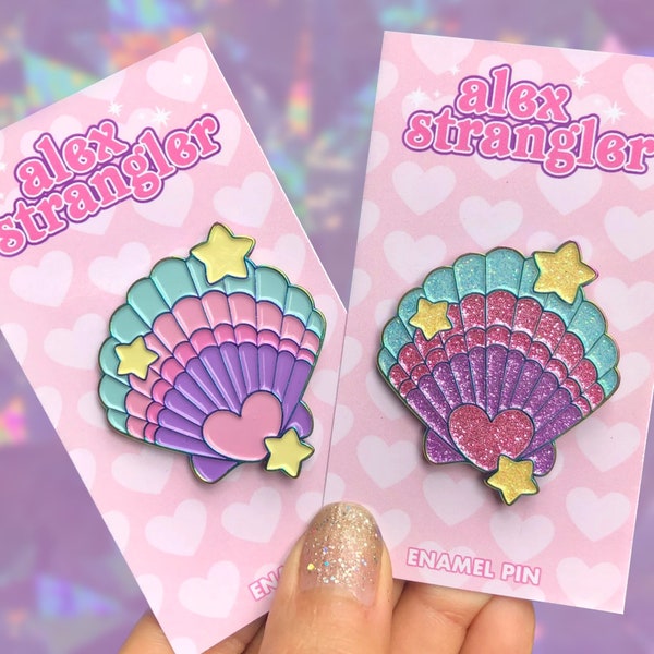 Kawaii Mermaid Seashell - Enamel Pin