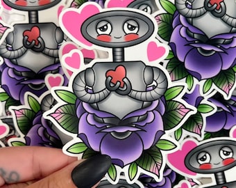Robot Love - Vinyl Sticker
