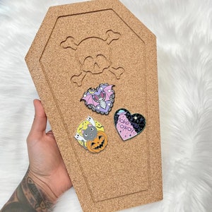 Coffin Shaped Pin Cork Board