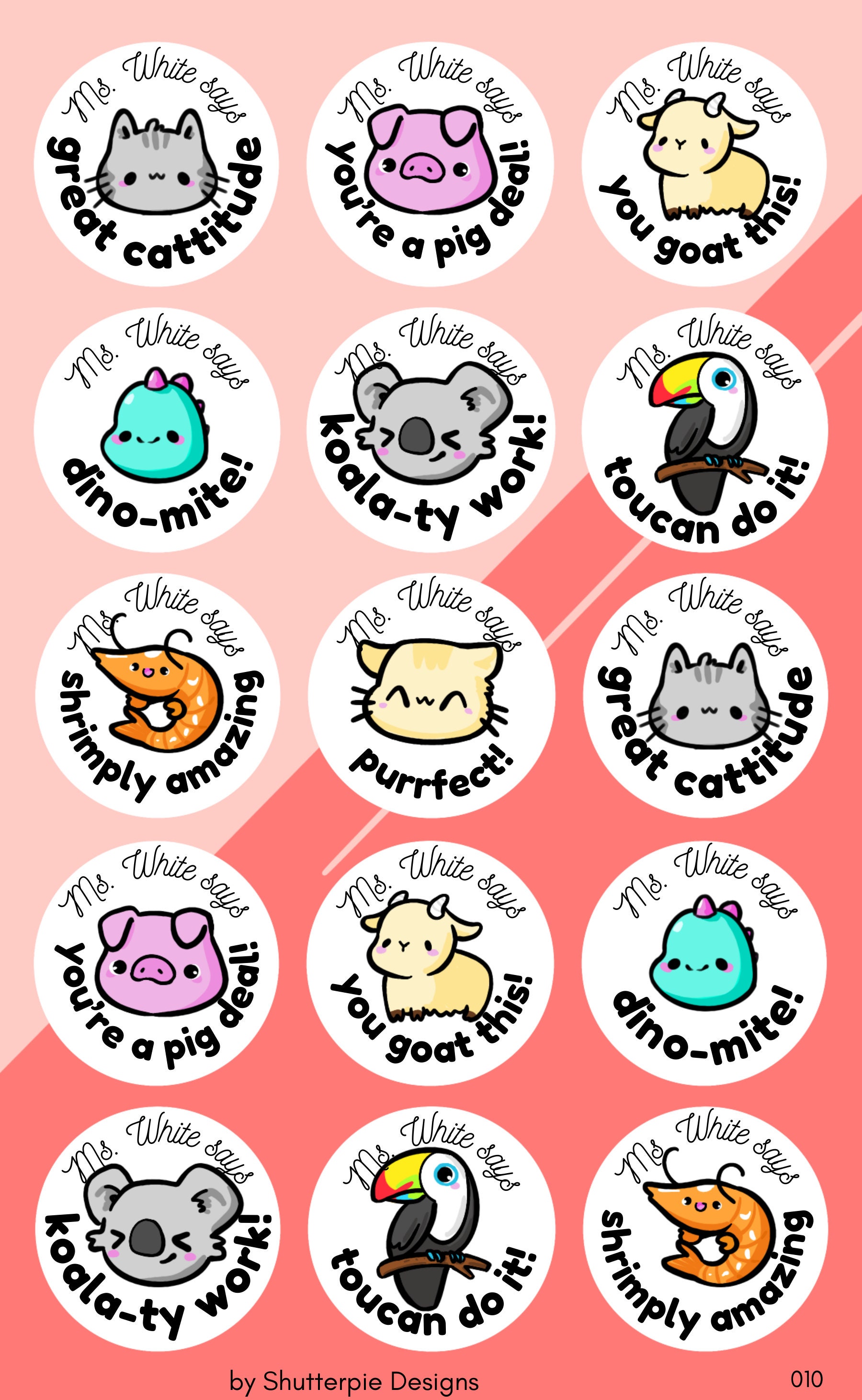 Animal Pun Sticker Australia