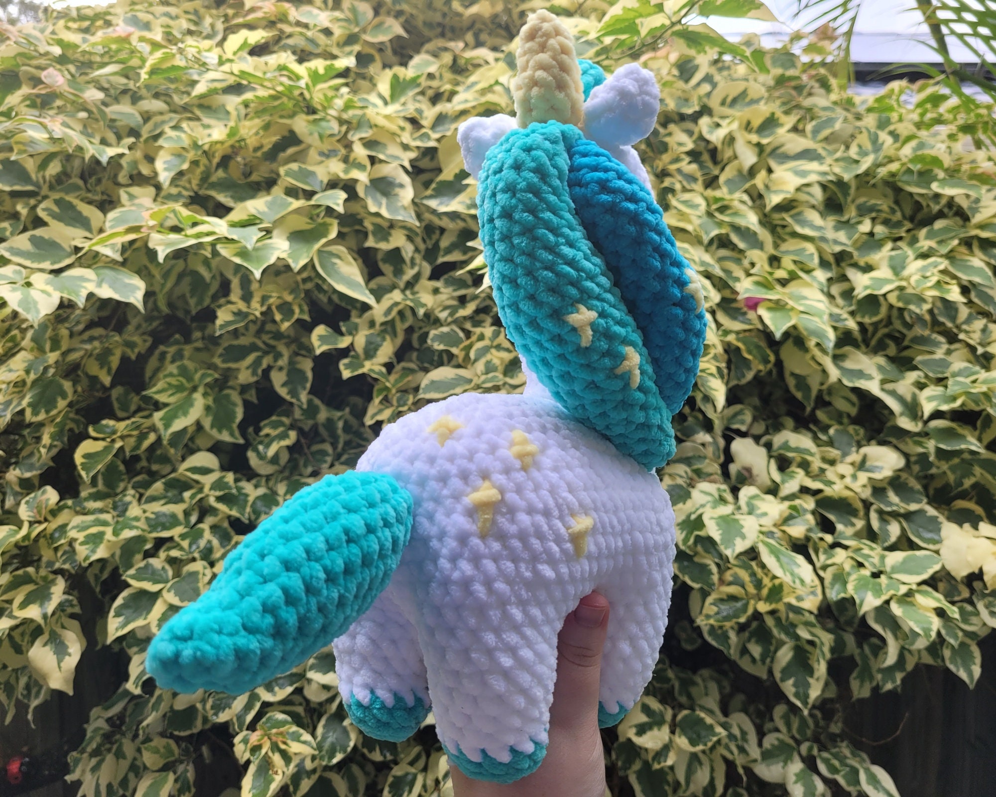 Crochet Teal Unicorn Amigurumi Unicorn Handmade Plushie Etsy Australia