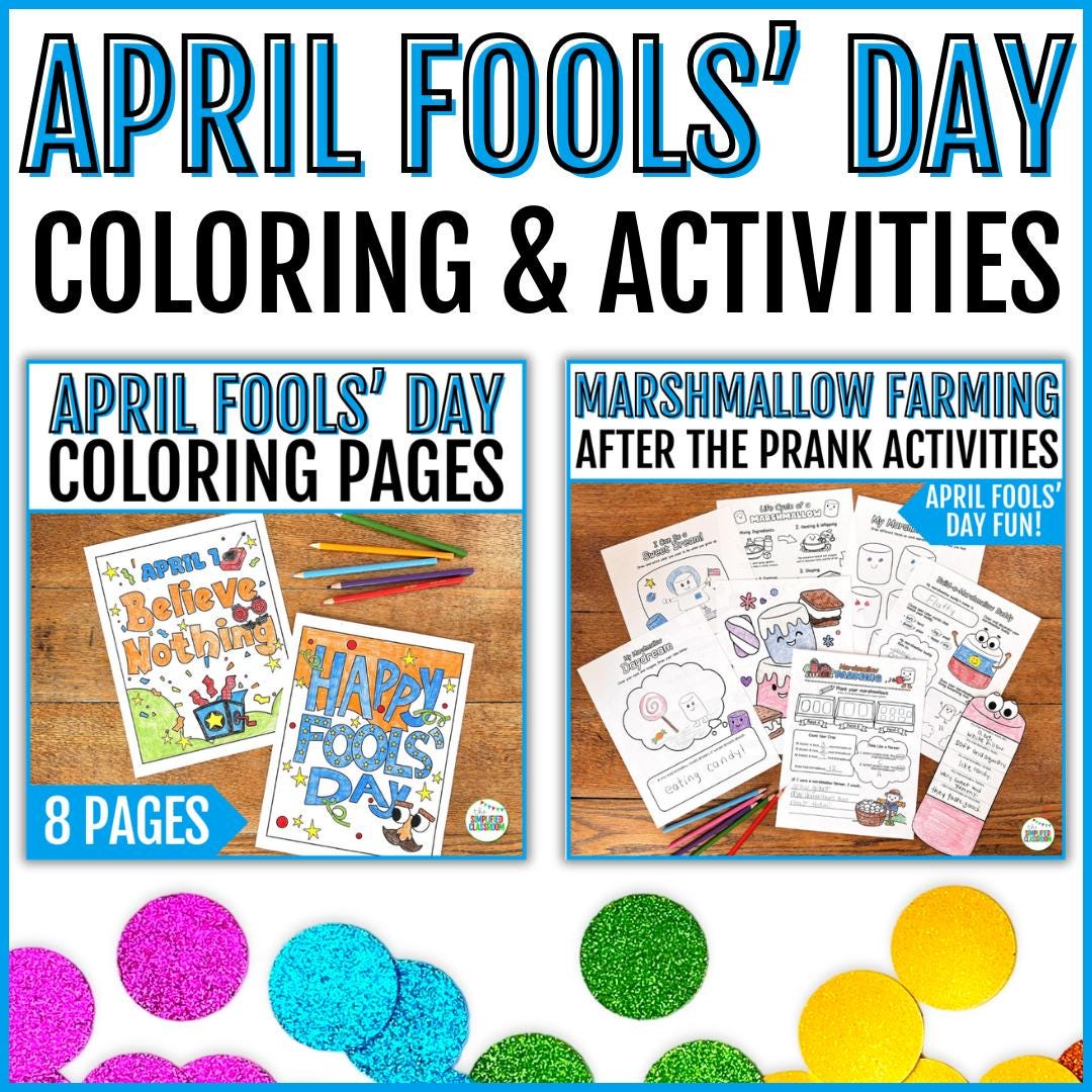 April Fools Day Classroom Activities for Kids April Fools Day ...
