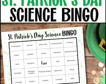 St Patricks Day Science St Patricks Day Bingo St Patricks Day Bingo Cards St Patricks Day Games St Patricks Day Games for Teachers