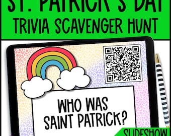 St Patricks Day Trivia St Patricks Day Triviagame St Patricks Day Scavenger Hunt St Patricks Day Scavenger Hunt Game QR Code