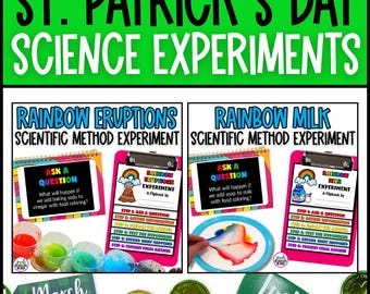 St Patricks Day St Patricks Day Science Science Experiments Science Experiments Elementary Scientific Method Scientific Method Printables