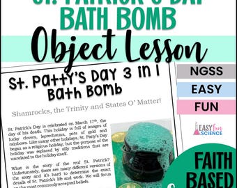 St Patricks Day Science St Patricks Day Religious St Patricks Day Activity St Patricks Day Activity Kids Bible School Hands on Lesson