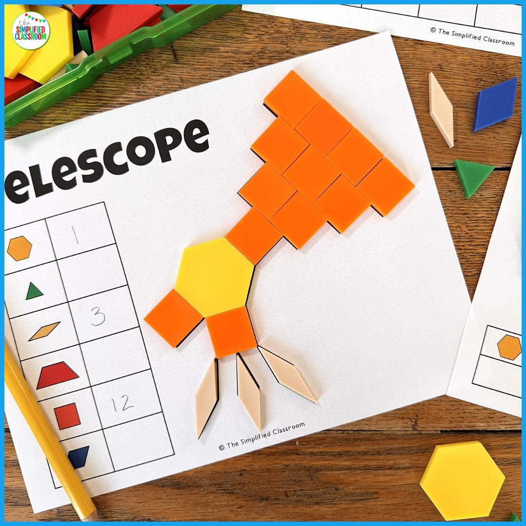 Space Pattern Block Mats, Space Pattern Block Templates, Space Pattern ...