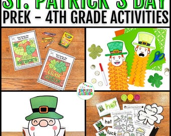 St Patricks Day Activity St Patricks Day Crafts for Kids St Patricks Day Fun St Patricks Day Coloring Sheet St Patricks Day Litercy