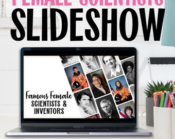Womens History Month Women Scientist Printable Science Slideshow Women Scientists Women Inventors Women Inventors Activity