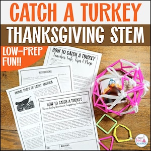 How to Catch a Turkey Activity | Thanksgiving STEM Challenge | Turkey Trap Project for Fall STEM