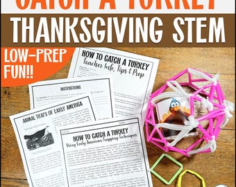 How to Catch a Turkey Activity | Thanksgiving STEM Challenge | Turkey Trap Project for Fall STEM
