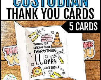 Thank You Coloring Pages for Kids, Thank You Cards, Thank You Coloring Cards, Custodian Appreciation,  Custodian Thank You