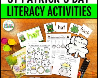 St Patricks Day Literacy St Patricks Day Activity Pages St Patricks Day Activity Kids Vowel Worksheets St Patricks Day Crafts for Kids