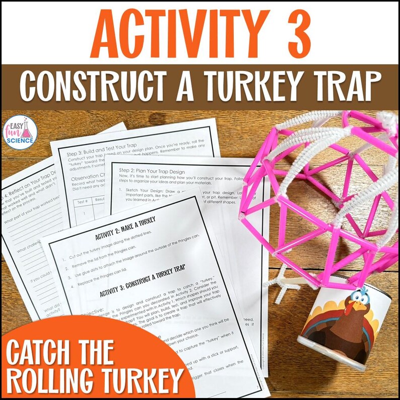 How to Catch a Turkey Activity | Thanksgiving STEM Challenge | Turkey ...