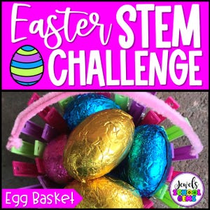 Easter Stem, Easter Stem for Children, Easter Activities, Stem Challenges, Easter Basket Activities
