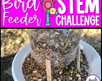 Stem Challenge, Bird Feeder Diy,  Earth Day Activities for Kids, Earth Day Activities for Kids Printable