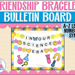 Friendship Bracelet Bulletin Board In Our Era Letters Swiftie Science Door Decor