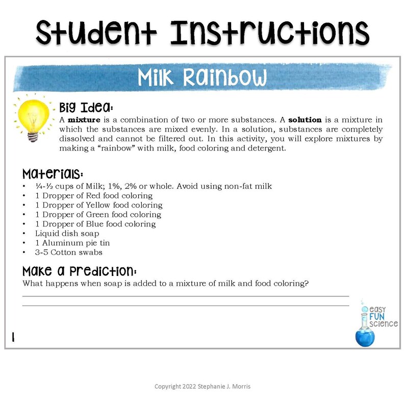 Solutions and Mixtures | Editable | Digital - Etsy