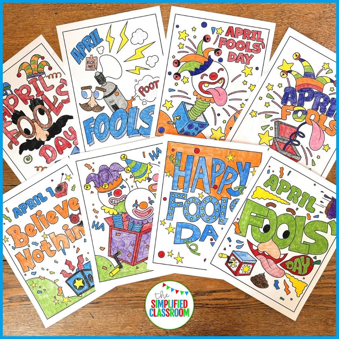 April Fools Day Classroom Activities for Kids April Fools Day ...