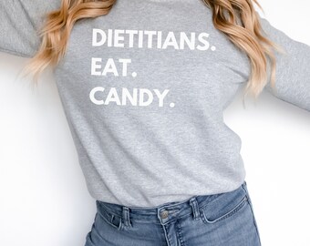 Funny Dietitian Sweatshirt, Dietitian Halloween Sweatshirt, RD T-Shirt, Dietitian Sweatshirt, Gift for RDs, Gifts for Registered Dietitian