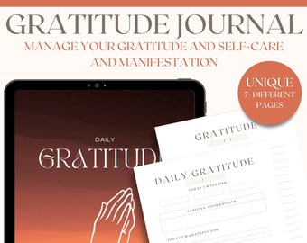 Diario de Gratitud / Diario de 5 Minutos / Diario de Atención Plena / Tarro de Gratitud / Diario de la Mañana / Diario de Bienestar / Diario de Autocuidado