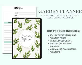 The Ultimate Gardening Planner BUNDLE, Gardening Planner Printable, Garden Organizer, Garden Layout, Garden Journal | Gardening Notebook