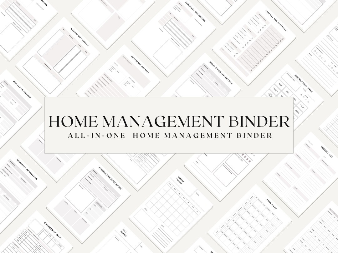 Ultimate Home Management Binder, Home Binder, Home Management Family
