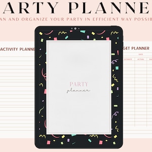 Party Planner | Event Planner Printable | Event Organizer | Event Planner Template | Event Checklist | Party Checklist | Event Checklist