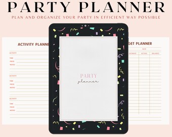 Party Planner | Event Planner Printable | Event Organizer | Event Planner Template | Event Checklist | Party Checklist | Event Checklist