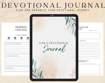 Bible Devotional Journal for Woman, Christian Women Devotional Journal, Digital Daily Devotional Journal, Women’s Daily Devotional Journal