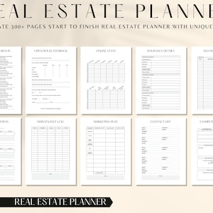 ULTIMATE Real Estate Planner, Real Estate Business Planner, Real Estate Agent Tracker | Real Estate Marketing | New Real Estate Agents | PDF