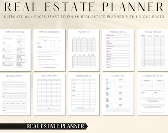 ULTIMATE Real Estate Planner, Real Estate Business Planner, Real Estate Agent Tracker | Real Estate Marketing | New Real Estate Agents | PDF