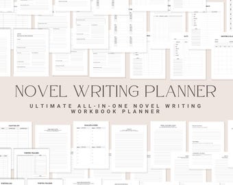 Romanplanner, fictieschrijfplanner, schrijverswerkboek, boekenserieplanner, schrijfplan roman, verhaalplanning, schrijftracker