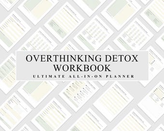 Arbeitsbuch zur Entgiftung vom Grübeln, Dopamin-Mind-Reset, Tagebuch gegen Vergleichsangst, Planer gegen Entscheidungsmüdigkeit, Leitfaden gegen Grübeleien im Arbeitsstress