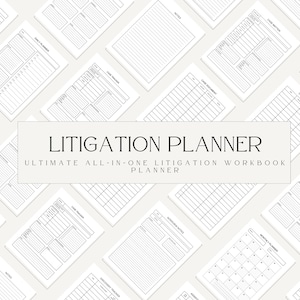 Litigation Binder, Case Management, Paralegal Litigation Tracker, Legal Templates, Lawyer Bundle, Attorney Case Tracker, Litigation Planner