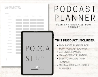 ULTIMATE Podcast Planner BUNDLE, Podcast Script, Podcast Checklist, Podcast Planner, Podcast Templates, Podcast Worksheet, Content Planner