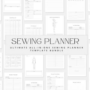 Sewing Planner, Sewing Journal, Quilt Planner, Sewing Pattern Organizer, Sewing Tracker, Fabric Organizer, Quilting Planner, Sewing project