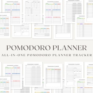 Pomodoro Planner, Daily Time Blocking, Time Management tool, Time Blocking, Study Session Planner, Pomodoro Tracker, 10 Minutes Planner