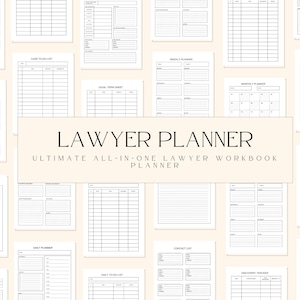 Lawyer Planner, Lawyer Organizer, Paralegal Case Tracker, Legal Tracker, Attorney Tracker, Court Organization, Attorney Case Management